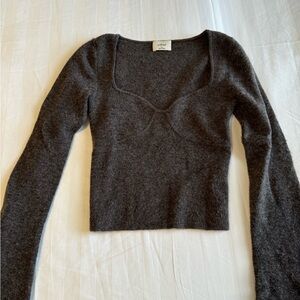Wilfred Gray Crew Neck Sweater